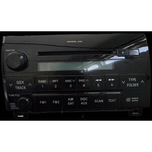 OEM AM/FM single CD player radio unit for a 2007-2013 Toyota Tundra or Sequoia